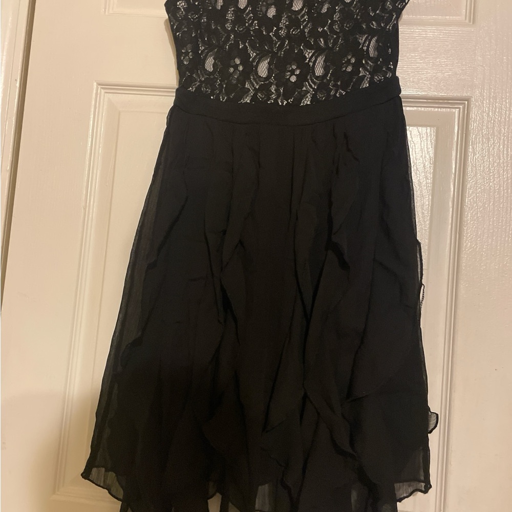 Disney Black Lace High Low Dress